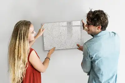 Tableau magnétique à dessiner motif abstraction de taches