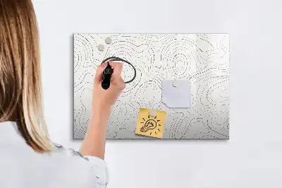 Tableau magnétique à dessiner motif abstraction de taches