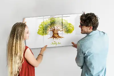 Tableau magnétique pour dessiner arbre généalogique