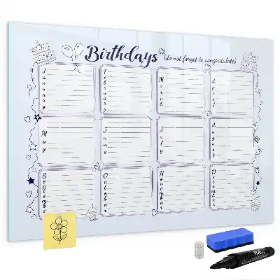 Tableau magnétique pour dessiner modèle note d'anniversaire