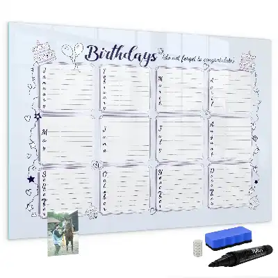 Tableau magnétique pour dessiner modèle note d'anniversaire