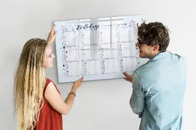 Tableau magnétique pour dessiner modèle note d'anniversaire