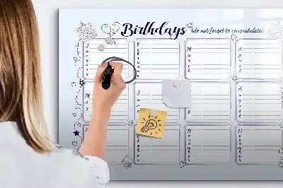 Tableau magnétique pour dessiner modèle note d'anniversaire