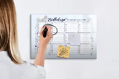 Tableau magnétique pour dessiner modèle note d'anniversaire