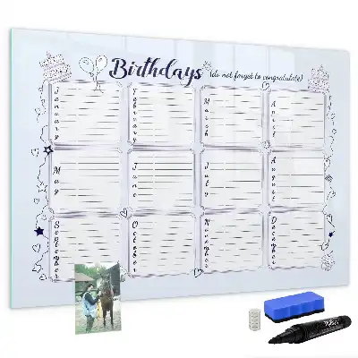 Tableau magnétique pour dessiner modèle note d'anniversaire