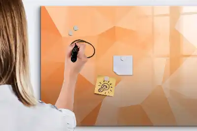 Tableau magnétique pour dessiner modèle abstraction de triangle