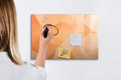 Tableau magnétique pour dessiner modèle abstraction de triangle