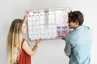 Tableau magnétique pour dessiner planificateur mensuel