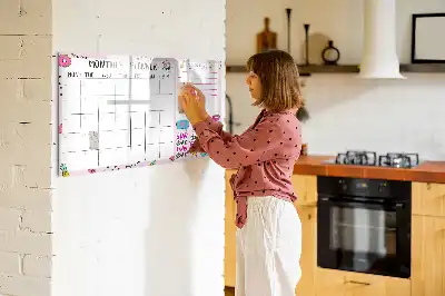 Tableau magnétique pour dessiner planificateur mensuel