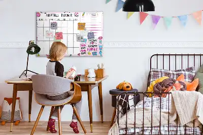 Tableau magnétique pour dessiner planificateur mensuel