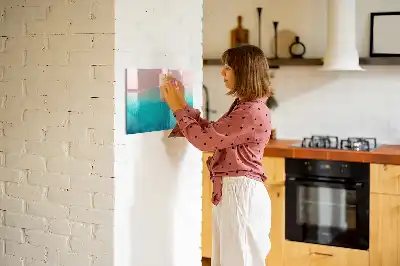 Tableau magnétique à dessiner motif plage et mer
