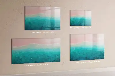 Tableau magnétique à dessiner motif plage et mer