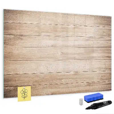Tableau magnétique à dessiner motif texture de bois