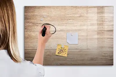 Tableau magnétique à dessiner motif texture de bois