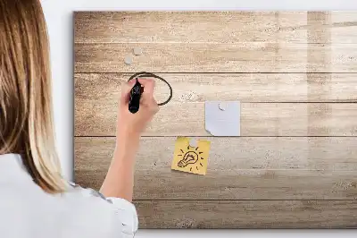 Tableau magnétique à dessiner motif texture de bois