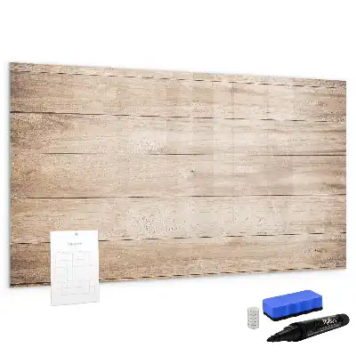 Tableau magnétique à dessiner motif texture de bois