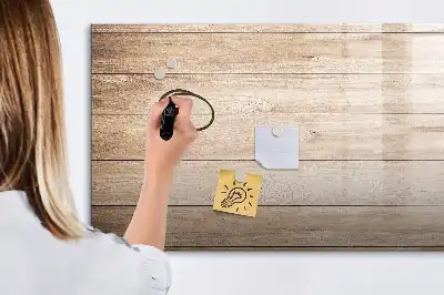 Tableau magnétique à dessiner motif texture de bois