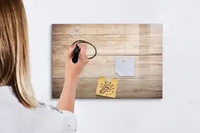 Tableau magnétique à dessiner motif texture de bois