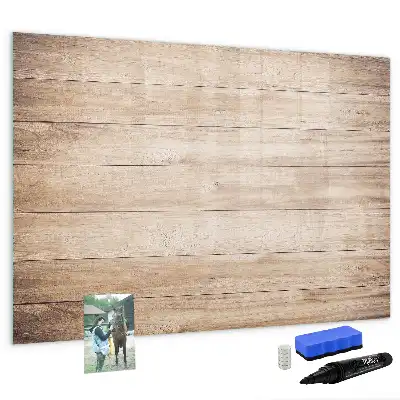 Tableau magnétique à dessiner motif texture de bois