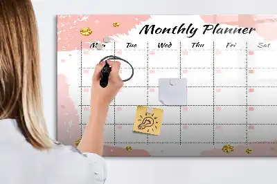 Tableau magnétique pour dessiner planificateur mensuel
