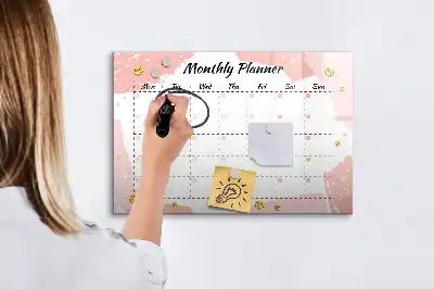 Tableau magnétique pour dessiner planificateur mensuel