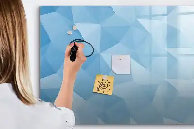 Tableau magnétique à dessiner motif abstraction de triangles