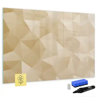 Tableau magnétique pour dessiner motif abstraction de triangles