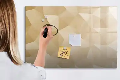 Tableau magnétique pour dessiner motif abstraction de triangles