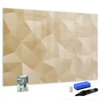Tableau magnétique pour dessiner motif abstraction de triangles