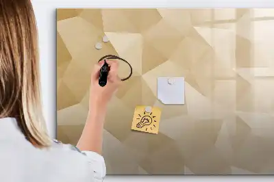 Tableau magnétique pour dessiner motif abstraction de triangles