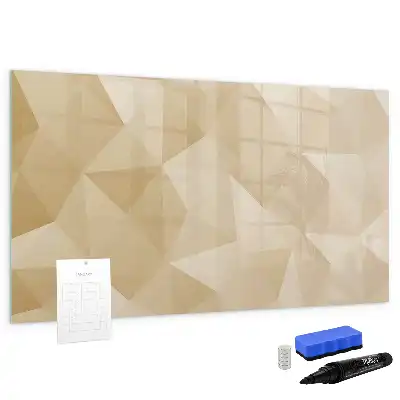 Tableau magnétique pour dessiner motif abstraction de triangles