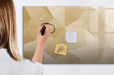Tableau magnétique pour dessiner motif abstraction de triangles