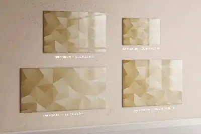 Tableau magnétique pour dessiner motif abstraction de triangles