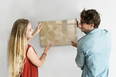 Tableau magnétique pour dessiner motif abstraction de triangles