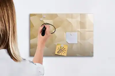 Tableau magnétique pour dessiner motif abstraction de triangles