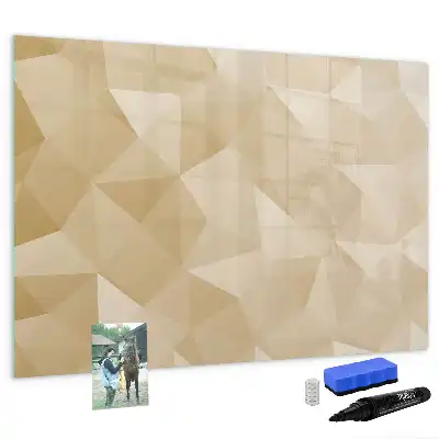 Tableau magnétique pour dessiner motif abstraction de triangles