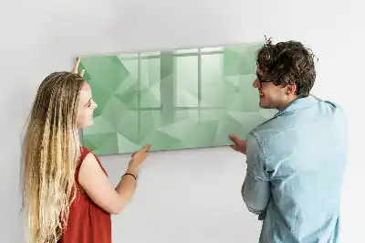 Tableau magnétique à dessiner motif abstraction de triangles