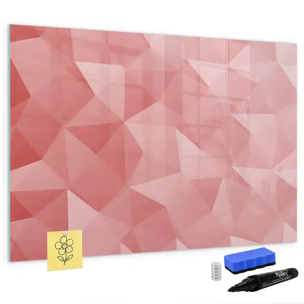 Tableau magnétique pour dessiner motif abstraction de triangles