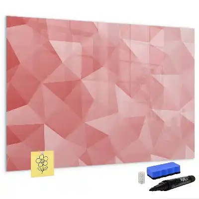 Tableau magnétique pour dessiner motif abstraction de triangles