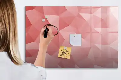 Tableau magnétique pour dessiner motif abstraction de triangles