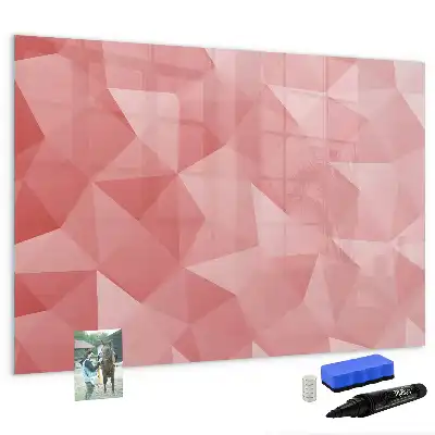 Tableau magnétique pour dessiner motif abstraction de triangles