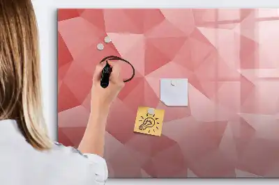 Tableau magnétique pour dessiner motif abstraction de triangles