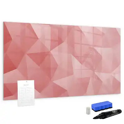 Tableau magnétique pour dessiner motif abstraction de triangles