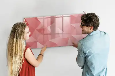 Tableau magnétique pour dessiner motif abstraction de triangles