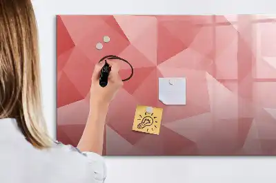 Tableau magnétique pour dessiner motif abstraction de triangles