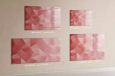 Tableau magnétique pour dessiner motif abstraction de triangles