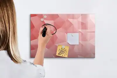 Tableau magnétique pour dessiner motif abstraction de triangles