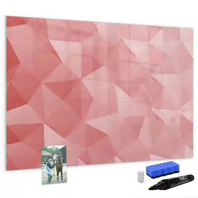 Tableau magnétique pour dessiner motif abstraction de triangles