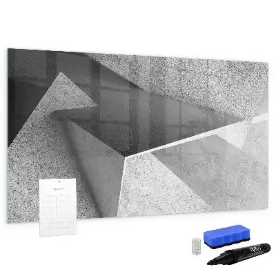 Tableau magnétique à dessiner motif abstraction de triangle