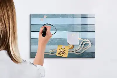 Tableau magnétique de dessin motif planches avec plantes et coquillages